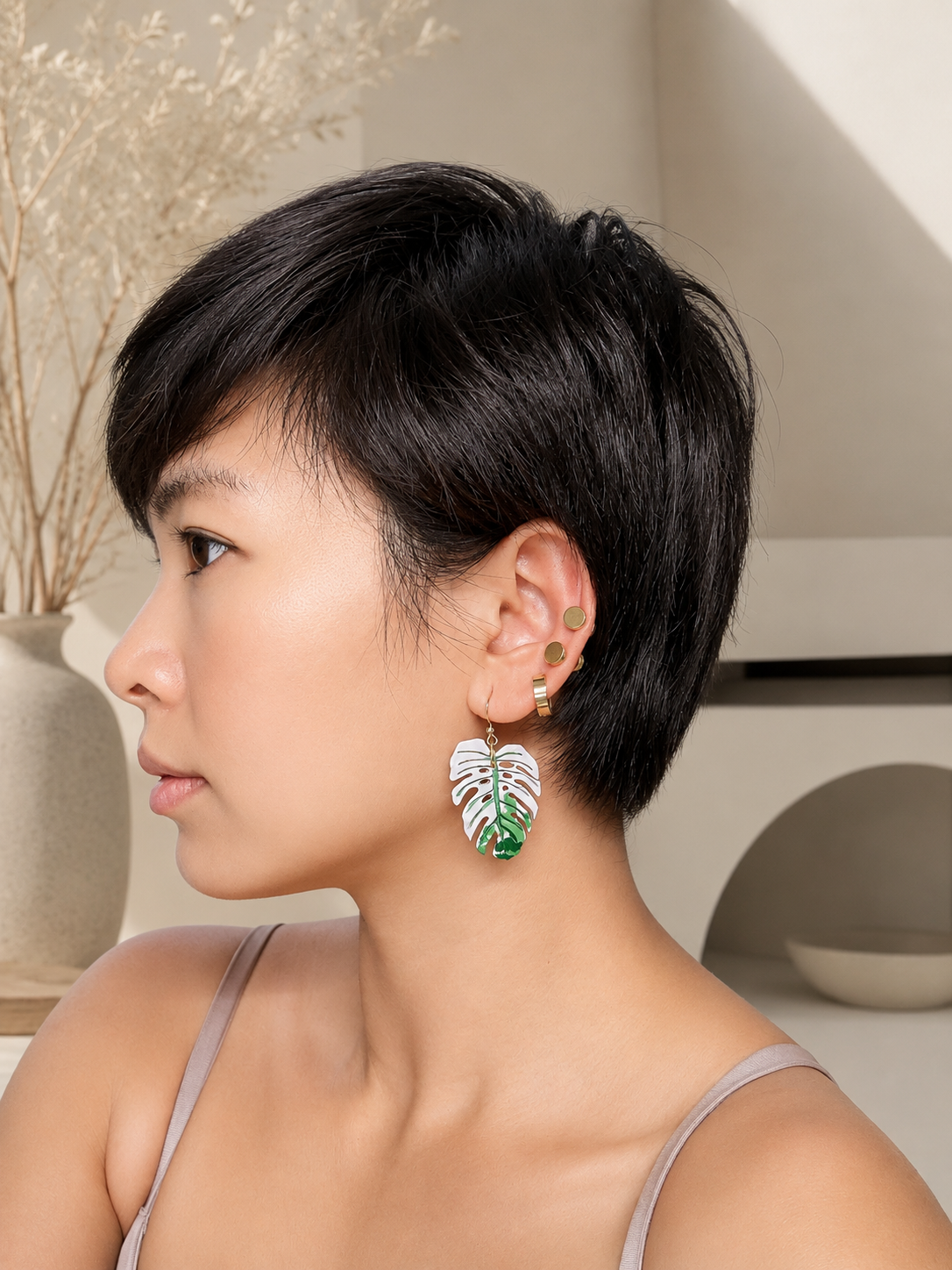 Monstera Bulbasaur Earrings