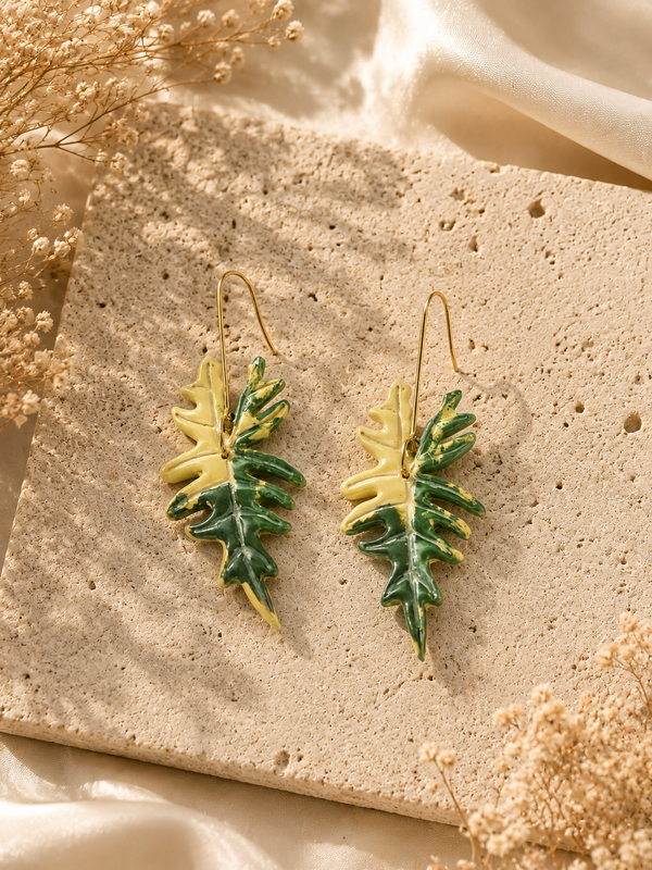 Portei Aurea Alocasia Earrings