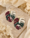 Velvet Mirage Monstera Earrings | September Exclusive Design