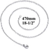 18 Inch Necklace Chain Stainless Steel Link Cable Chain Necklace