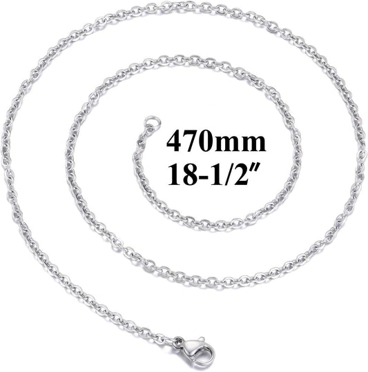 18 Inch Necklace Chain Stainless Steel Link Cable Chain Necklace