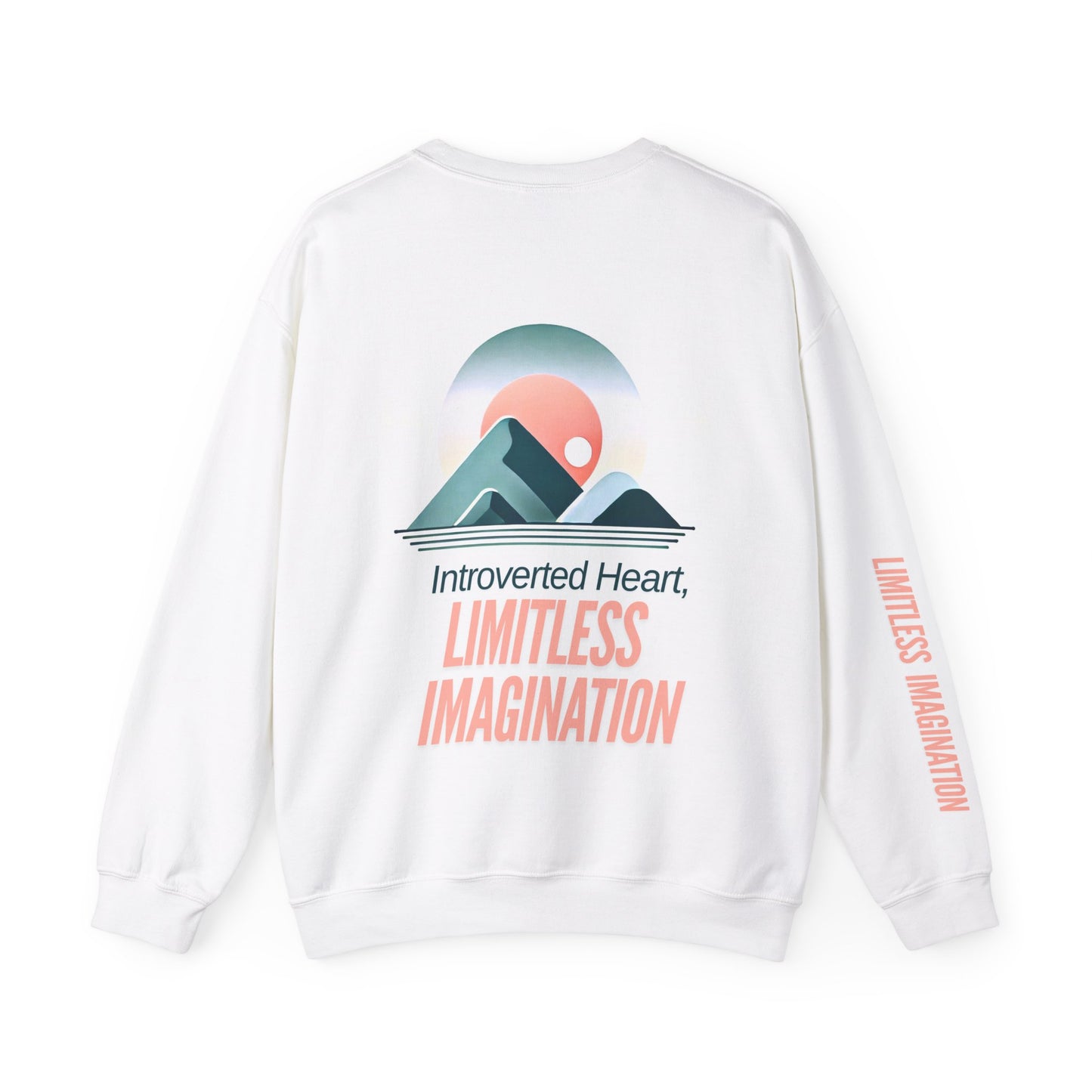 "Introverted Heart, Limitless Imagination" Unisex Heavy Blend™ Crewneck Sweatshirt