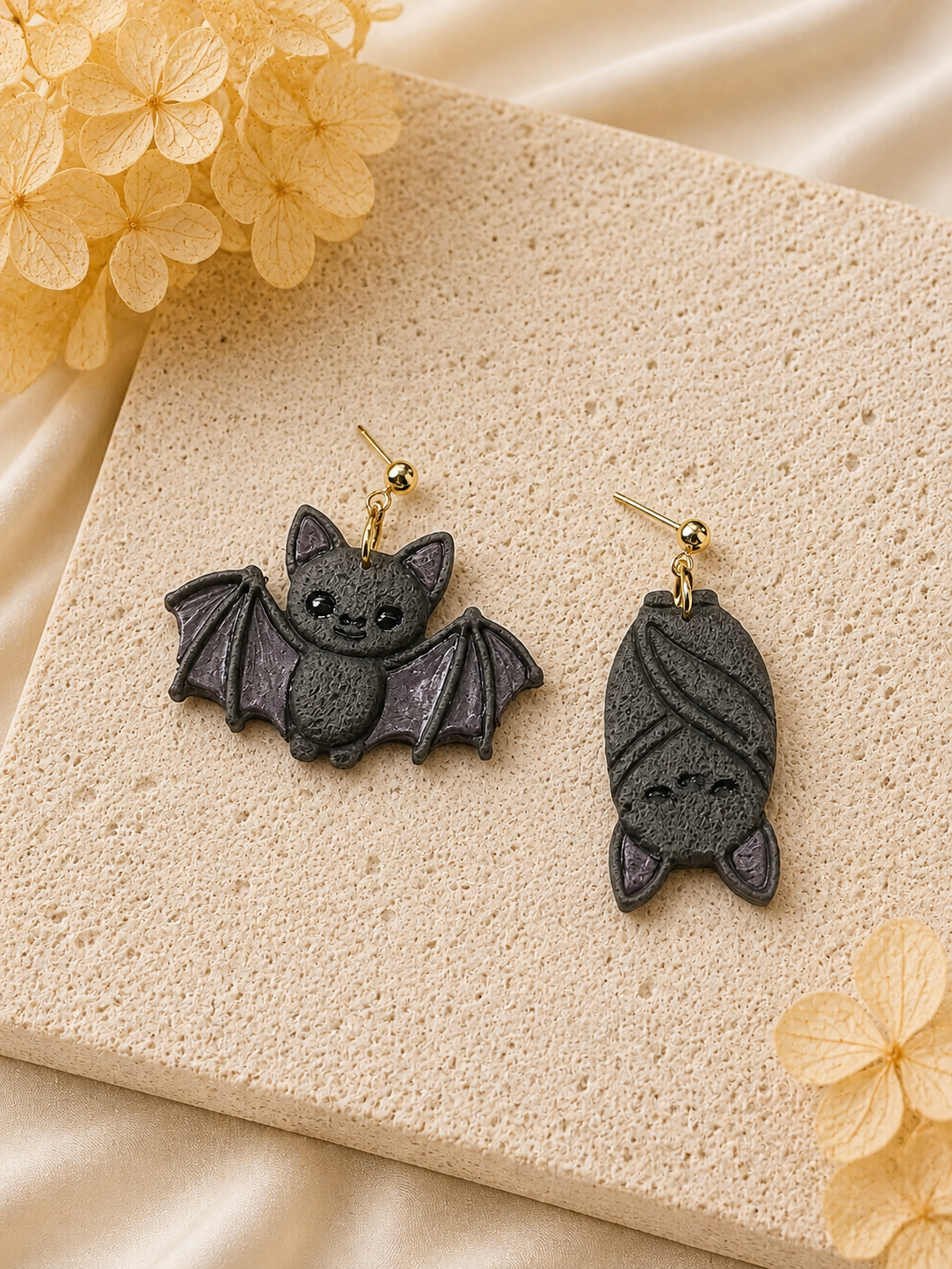 Spooky Bat Duo Earrings