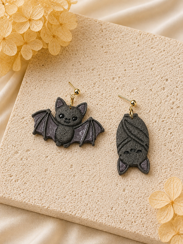 Spooky Bat Duo Earrings