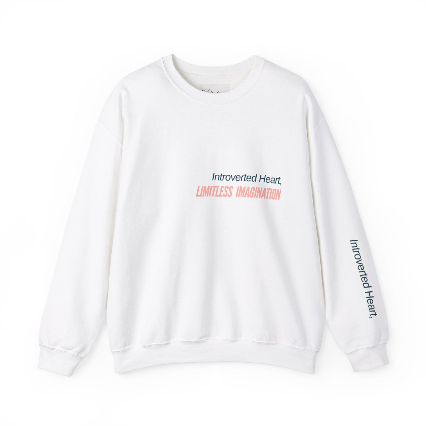 "Introverted Heart, Limitless Imagination" Unisex Heavy Blend™ Crewneck Sweatshirt