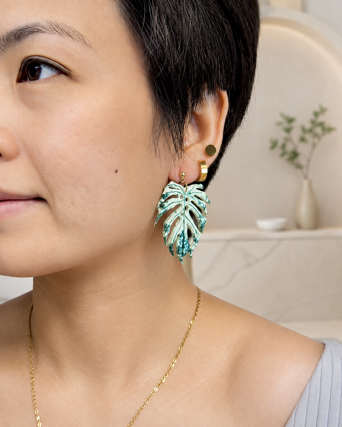 Monstera Devil Monster Earrings | September Exclusive Design