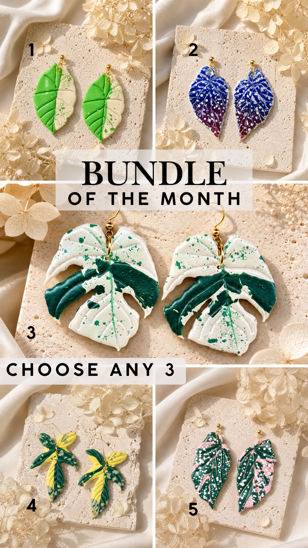 June Plant Earring Bundle of the Month
