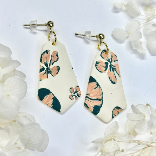 Twilight Meadow – handmade polymer clay earrings by Klaily