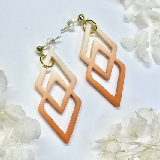 Soft Clay Arches – handmade polymer clay earrings by Klaily