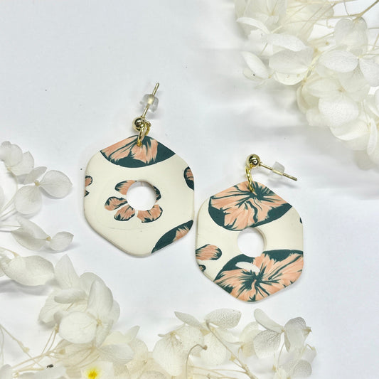 Autumn Drift – handmade polymer clay earrings by Klaily