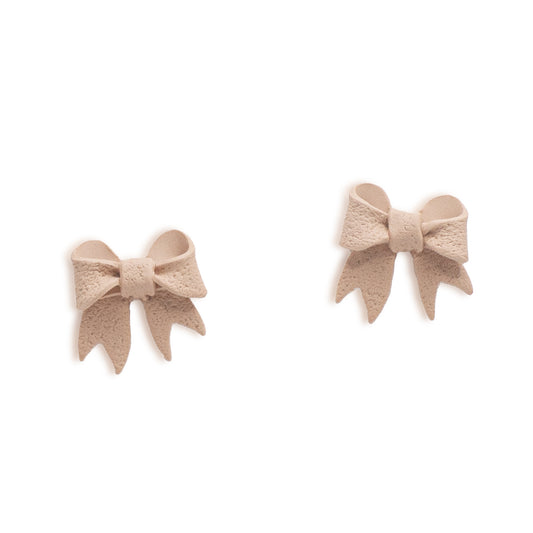 Small Coquette Bow Stud Earrings - Klaily