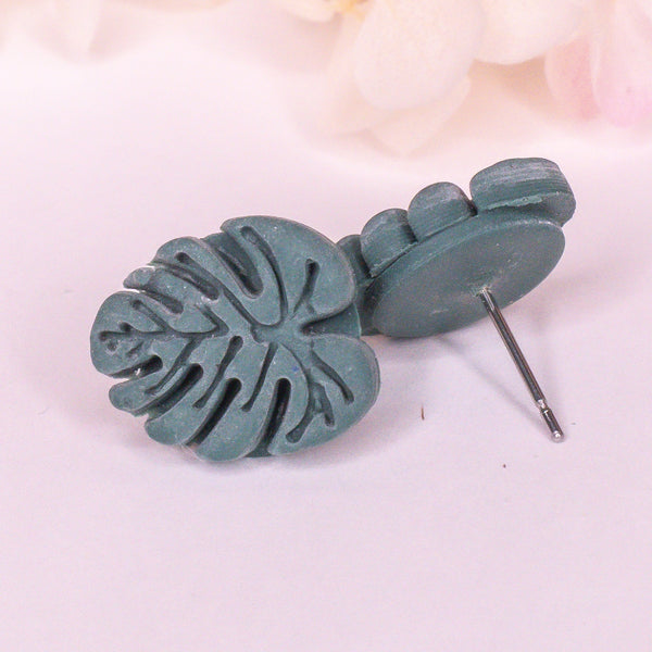 Mini Monstera Studs - Klaily