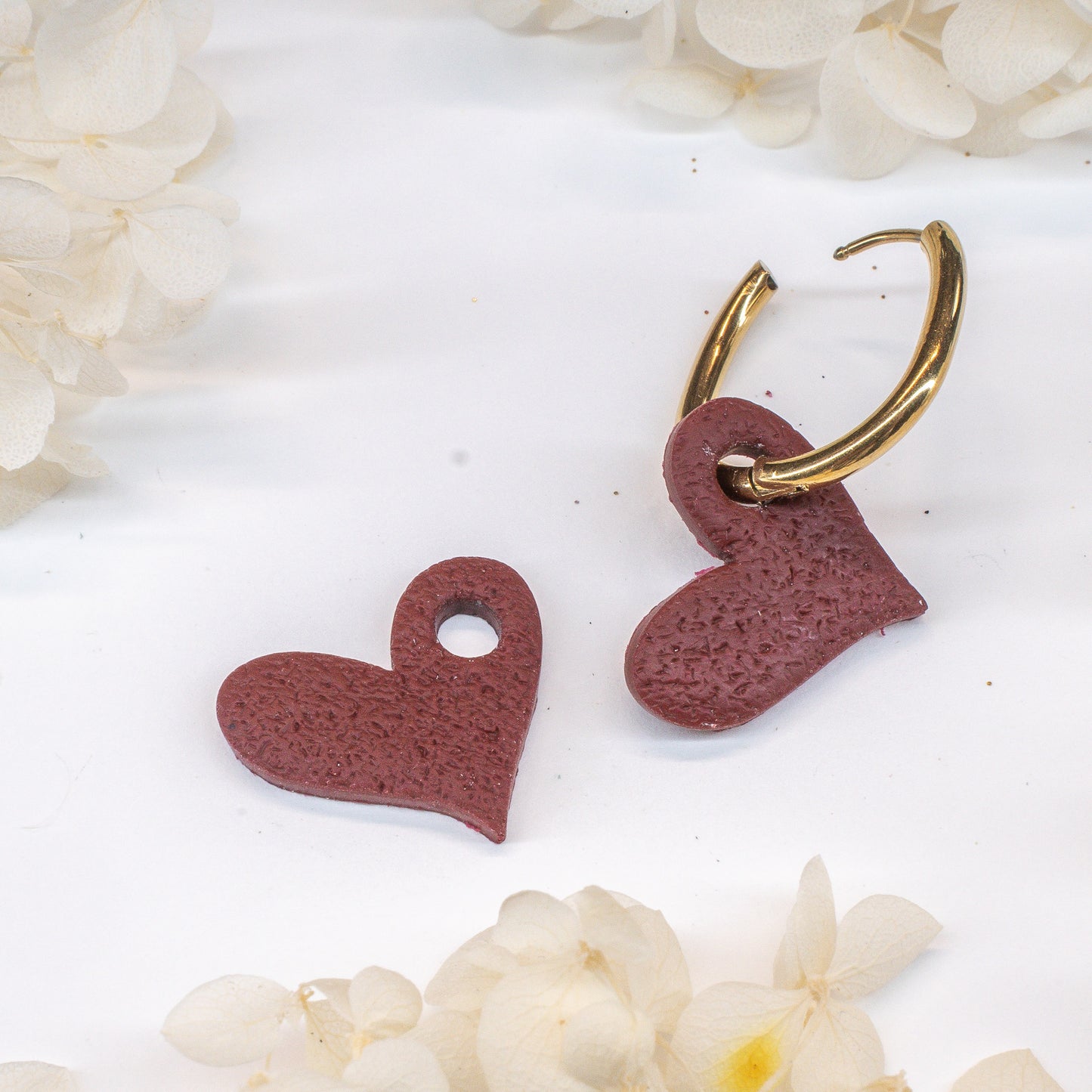 Red Wine Heart Charms