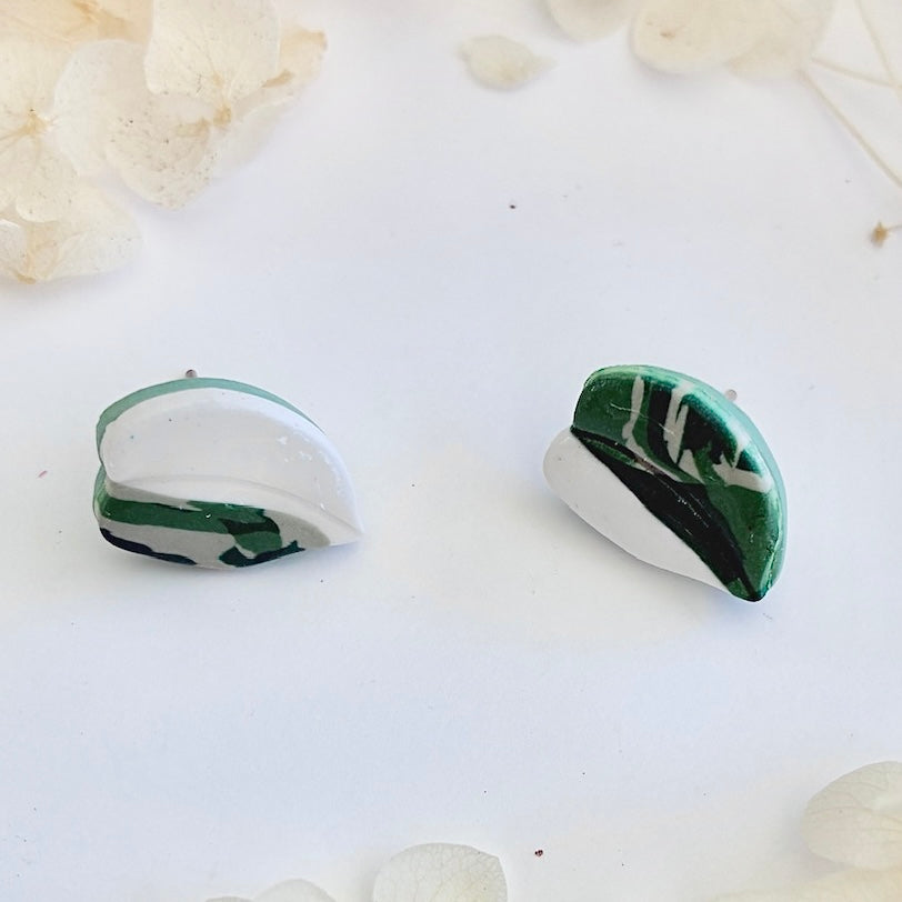Half Moon Scindapsus Studs